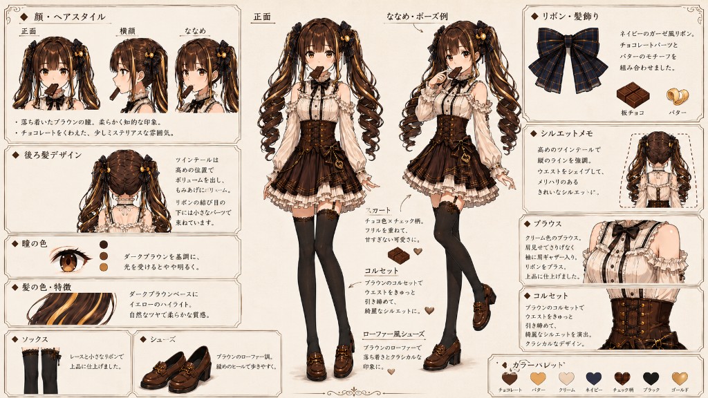 二代目ちょこばたの設定資料